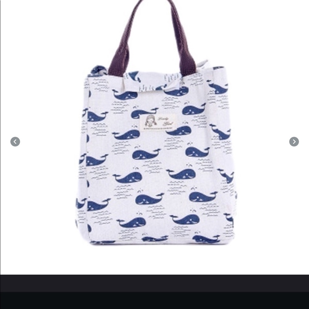 Cute whale Thermal tote